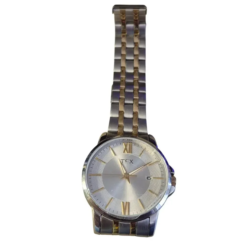 TFX by Bulova Mens Watch New Battery date feature Large‎ dial minimalist sharp